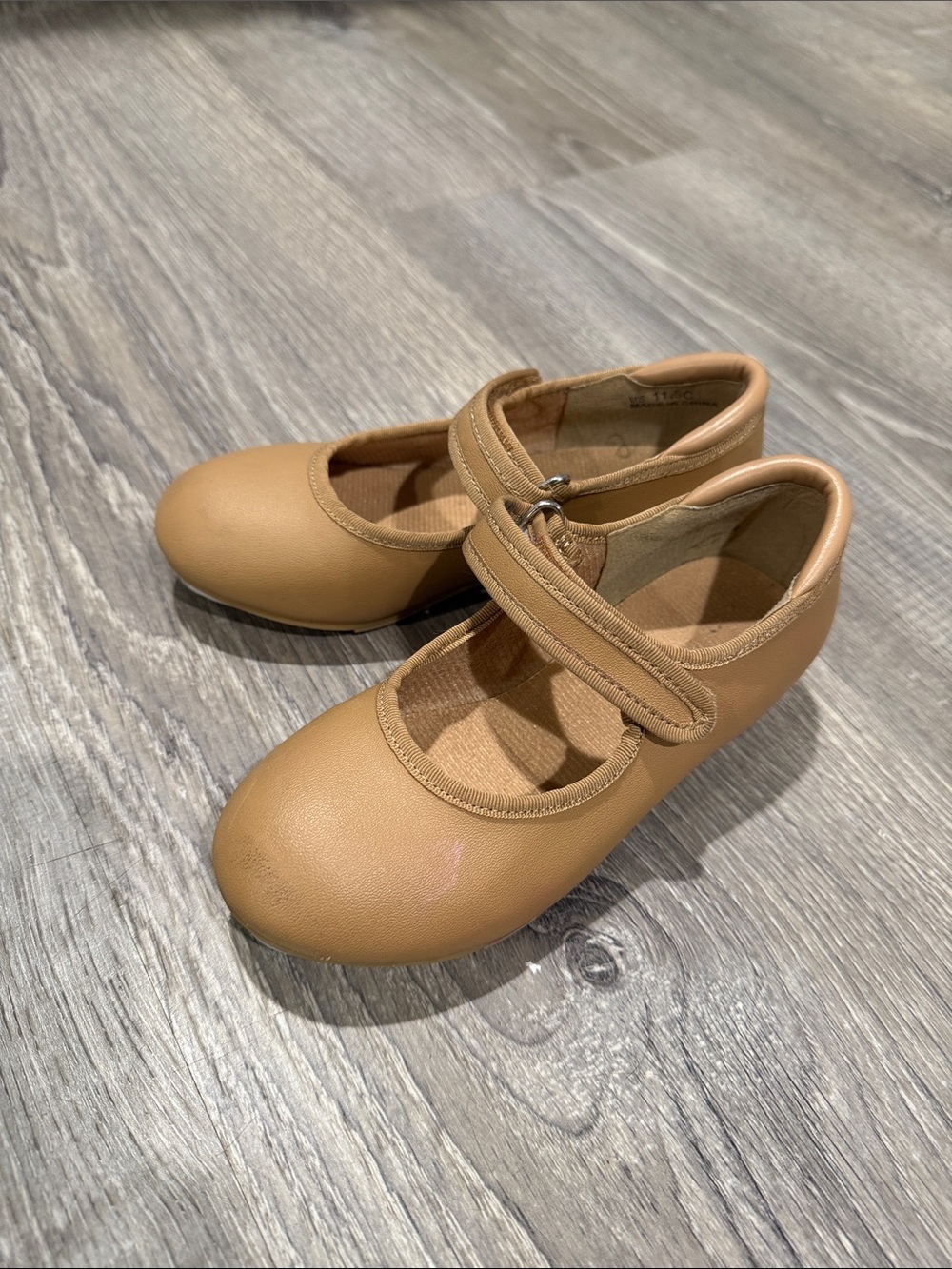 Girls Tan Tap Dance Shoes